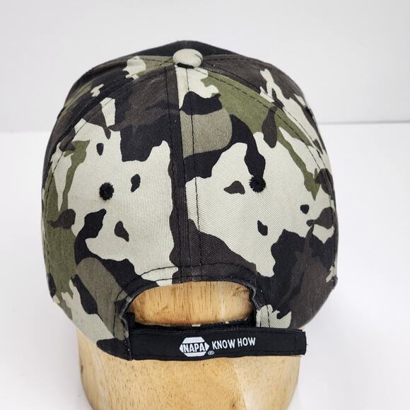 NAPA Know How Camouflage Hat Adjustable Strap OSFM Baseball Cap - Picture 4 of 12